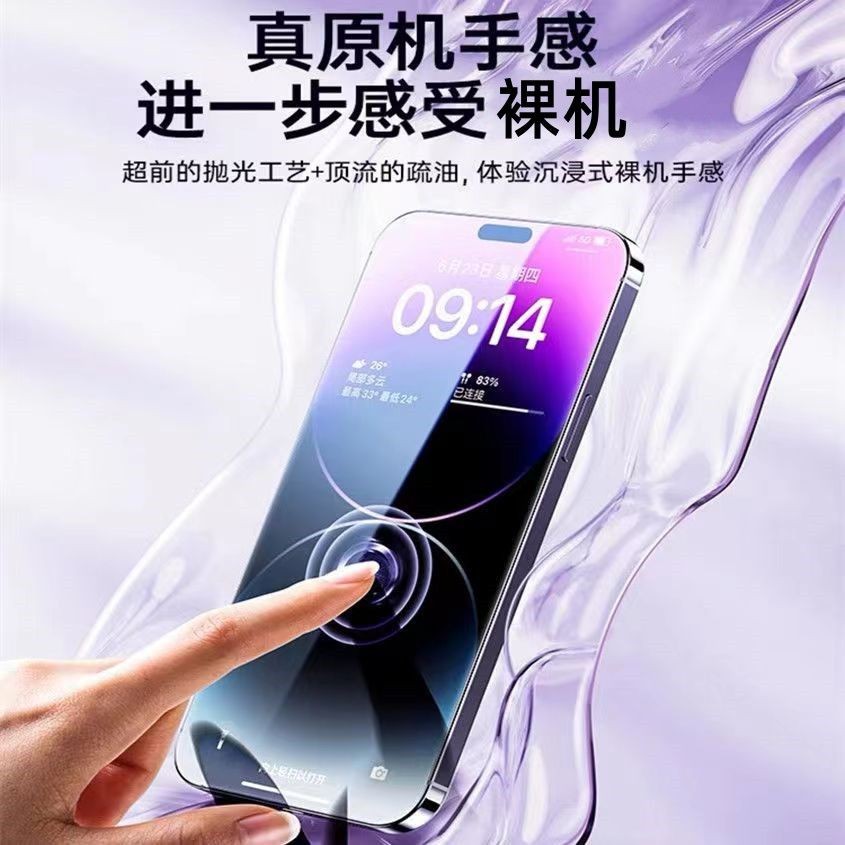 สินค้าใหม่พร้อมสต็อก Apple 15 Privacy Film iPhone14/13/12/11 Tempered Film xr/xsmax Full Screen 7/8p