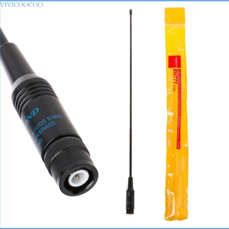 VIVI 38 ซม.14 96in ความยาว RH-771 Dual Band VHF UHF BNC Walkie วิทยุมือถือเสาอากาศสําหรับ UV-5R