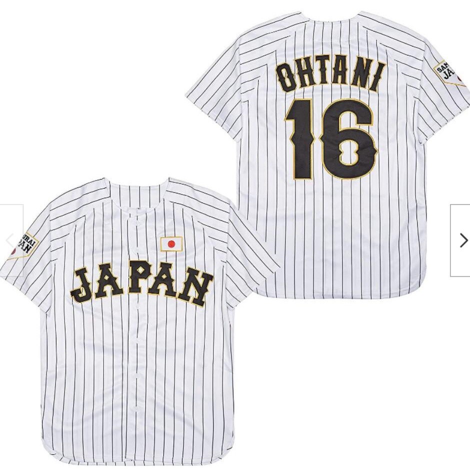 Mens Japan Baseball 16 Shohei Ohtani White Navy 2023 World Baseball Classic Player Jersey