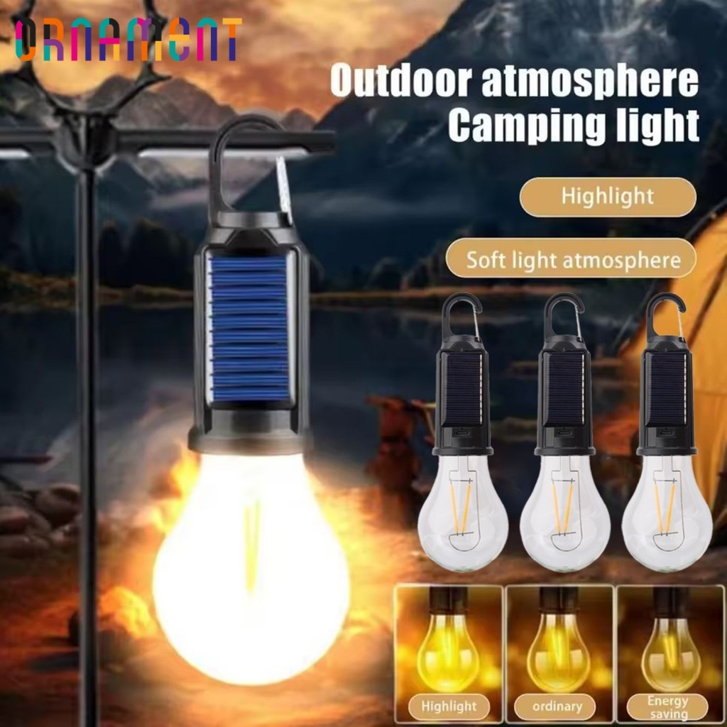 [H&L]โคมไฟตั้งแคมป์ LED พร้อมเซ็นเซอร์แสง อัตโนมัติ 3 โหมด และตะขอทนทาน | ไฟกันน้ำแบบชาร์จ USB-C สำหรับเต็นท์/BBQ/กิจกรรมกลางแจ้ง