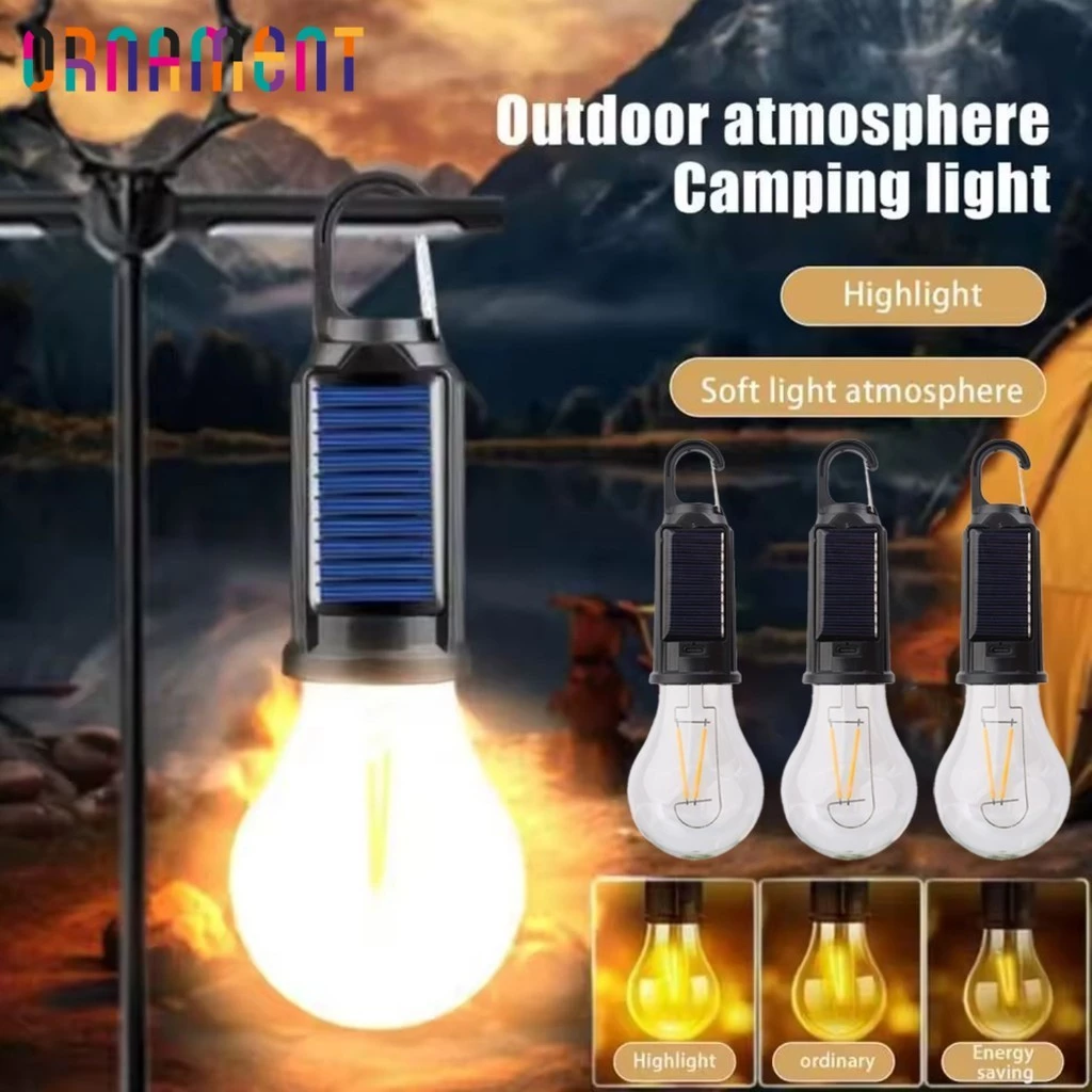 [H&L]โคมไฟตั้งแคมป์ LED พร้อมเซ็นเซอร์แสง อัตโนมัติ 3 โหมด และตะขอทนทาน | ไฟกันน้ำแบบชาร์จ USB-C สำหรับเต็นท์/BBQ/กิจกรรมกลางแจ้ง