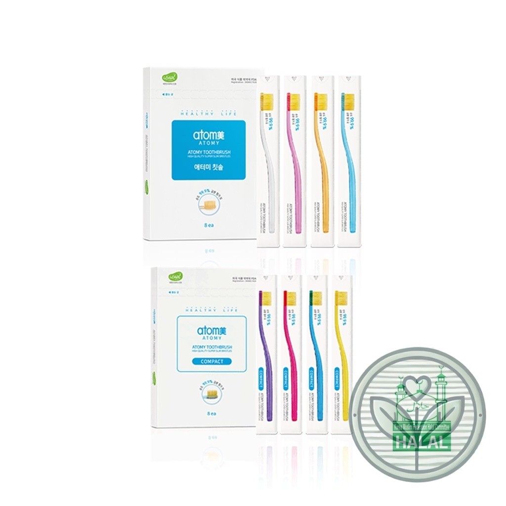 แปรงฟัน ATOMY แปรงสีฟัน Berus Gigi 艾多美 牙刷 - ผู้ใหญ่ / กะทัดรัด และเด็กป้องกันแบคทีเรีย One4