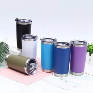 แก้วเยติ แก้วเก็บอุณหภูมิ แก้วเก็บความร้อน/เย็น เก็บความร้อน ขนาด20 oz สีสันสวยงาม พร้อมส่งในไทย