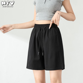 NFV กางเกงขาสั้น แฟชั่นเกาหลีสไตล์ ลำลอง เสื้อผญ ชุดหน้าร้อน…
