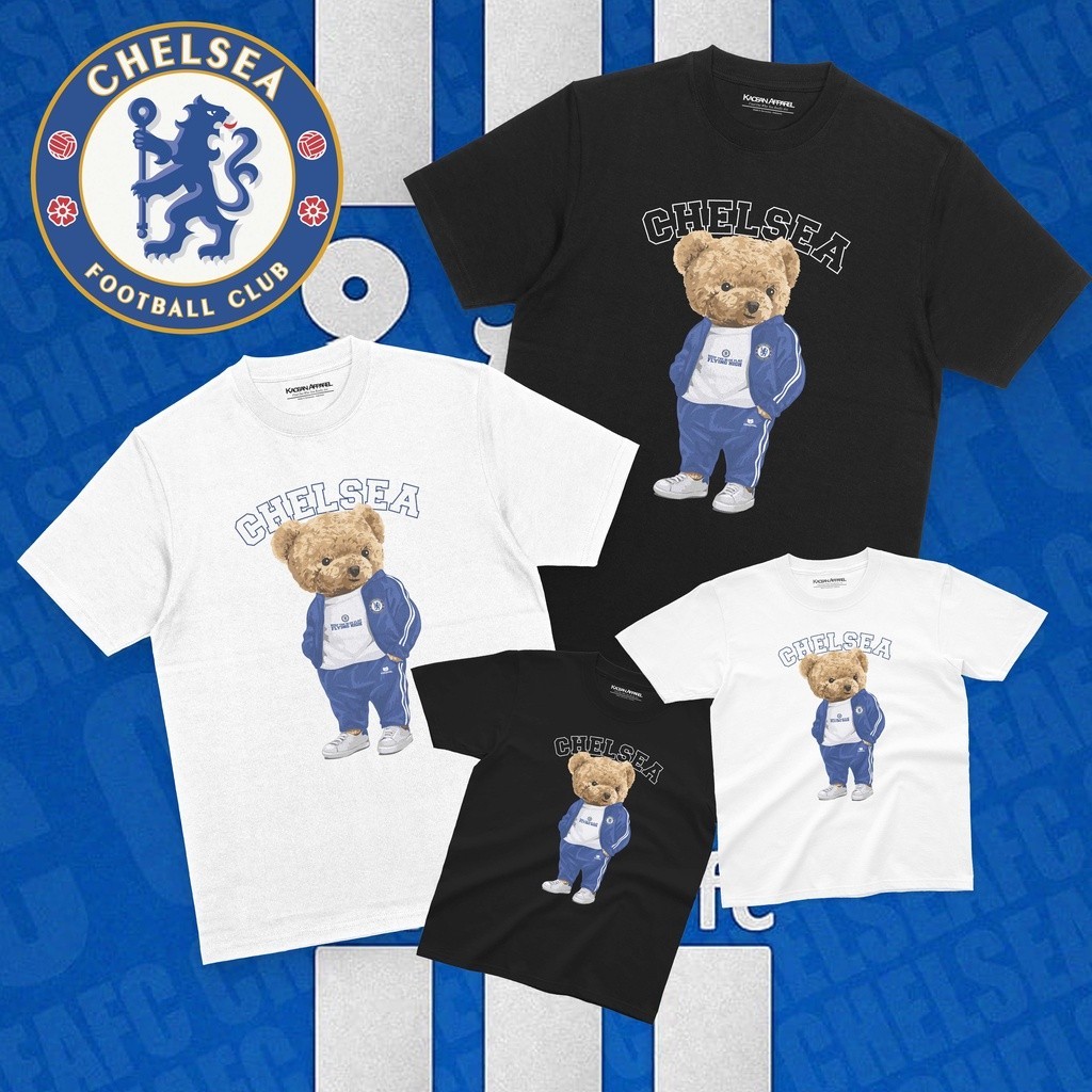 เสื้อยืด "Teddy Bear Chelsea" - Chelsea Headhunters/True Blues/English League เสื้อยืด Unisex
