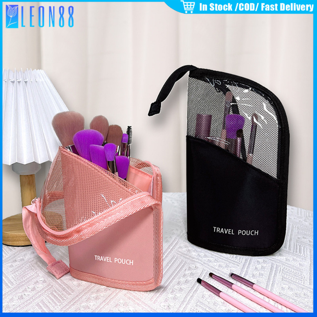 ของมาใหม่！กระเป๋าแปรงแต่งหน้าพกพา ซองใส่เครื่องสําอาง  สําหรับเดินทาง ความจุขนาดใหญ่
