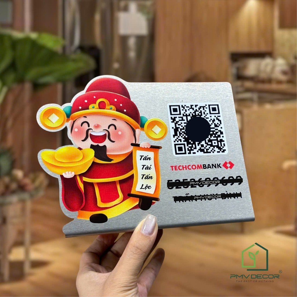 บอร์ด QR CODE - รอยขีดข่วน 304 สแตนเลส เนื้อหาการพิมพ์ UV ไฮเทค ขาพับตัวแอล-ความทนทานสูง QR-PMV002