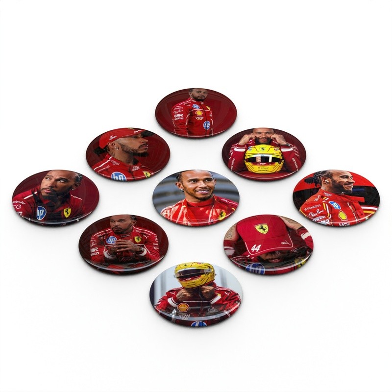 Lewis Hamilton HD Badge Bar Ferrari F1 Team Lewis Hamilton Collection Badge