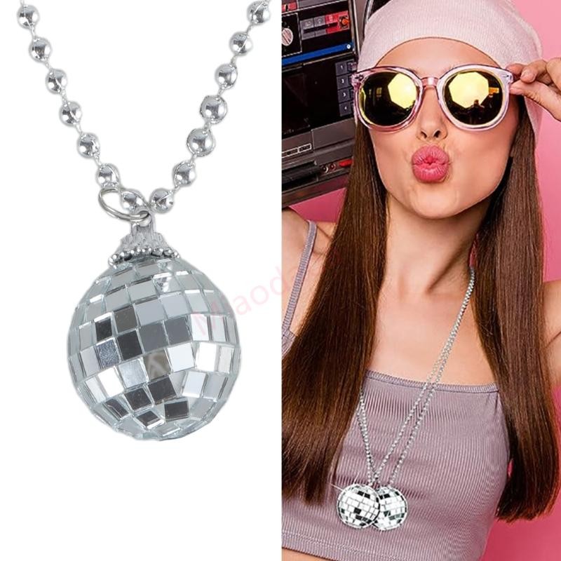 MDD จี้สร้อยคอ 70s Disco Party Prom อุปกรณ์เครื่องประดับ
