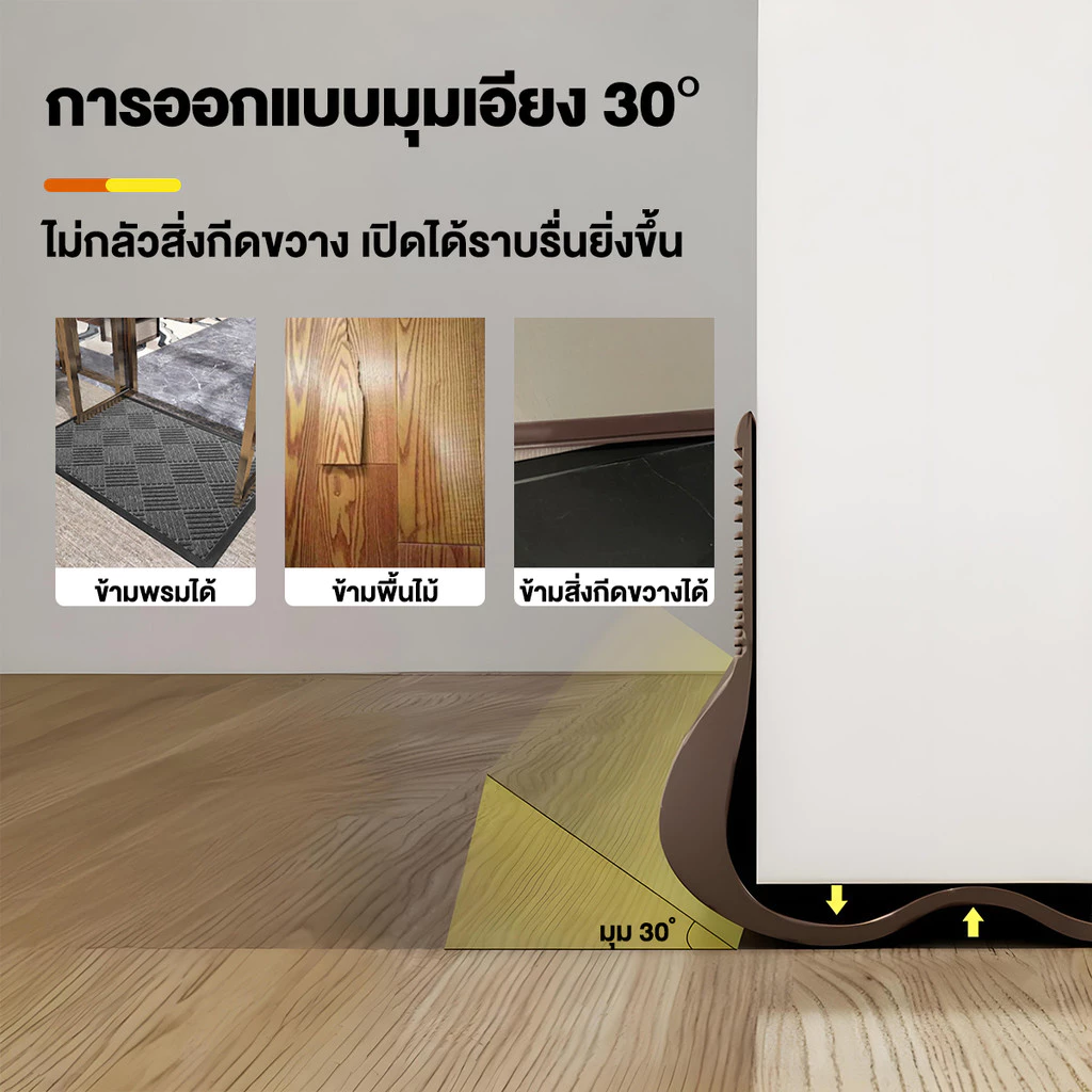 ที่กั้นประตู ซีลประตูห้องนอน ซีลขอบประตู thumbnail 7