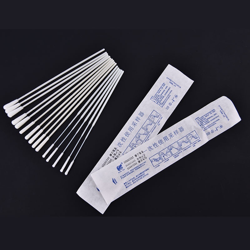 50/100PCS Nasal Swab ส่วนบุคคล Self Test ปราศจากเชื้อ Nasopharyngeal Swab สําลีฆ่าเชื้อ