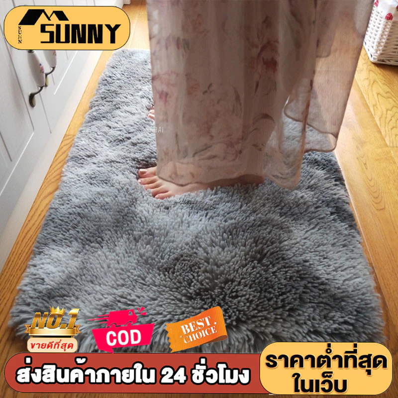 พรม 40*60cm พรมปูพื้นห้องนอน พรมปูพื้น พรมห้องนั่งเล่น พรมขนนุ่ม ผ้าปูพื้นพรมก พรมขนสั้น ขนนิ่ม ตกแต่งสวย มีหลายขนาด COD