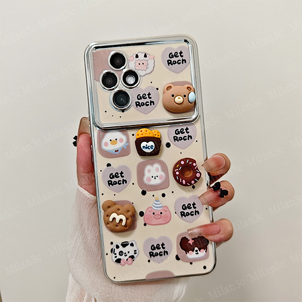 เคส Honor 200 90 เคส Honor 200 Pro เคสมือถือลายหมีขนมหวาน 3D Cartoon Graffiti เปลือกนิ่มกันกระแทก