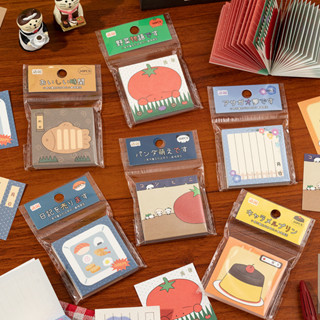 ไดลี่|50 แผ่นสไตล์โบราณจมูกขนาดเล็ก Ga Sticky Notes Snack Ma…