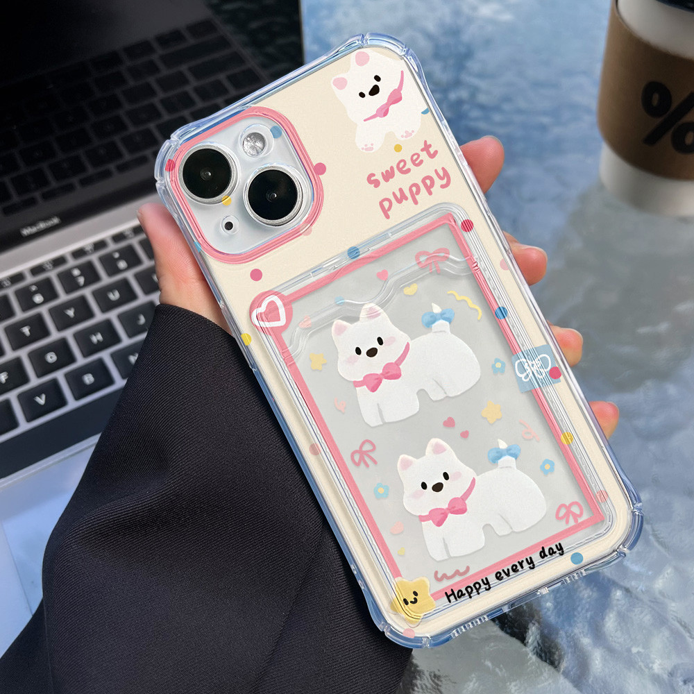 Soft Card Holder เคส For OPPO A58 A60 A18 A38 A57 A54 A16 A17 A17k A5 2020 A9 2020 A79 A74 A95 A77 A15 A7 A5s เคสทรศัพท์ - รูปที่ 2