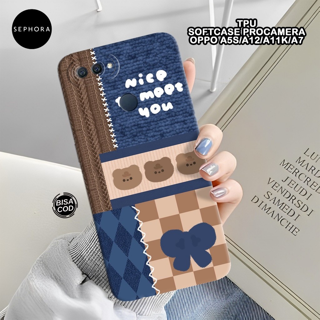 เคส HP OPPO A5S/A12/A11K/A7 Softcase - เคสแฟชั่นน่ารัก - เคส OPPO A5S/A12/A11K/A7 - เคสกล้อง Pro - เ