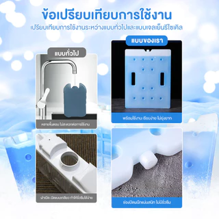 เจลเก็บความเย็น น้ำแข็งเทียม cool pack ไอซ์เจล ใช้กับพัดลมไอเย็นได้ เก็บอาหารและเครื่องดื่มให้เย็น 400/600/1100ml