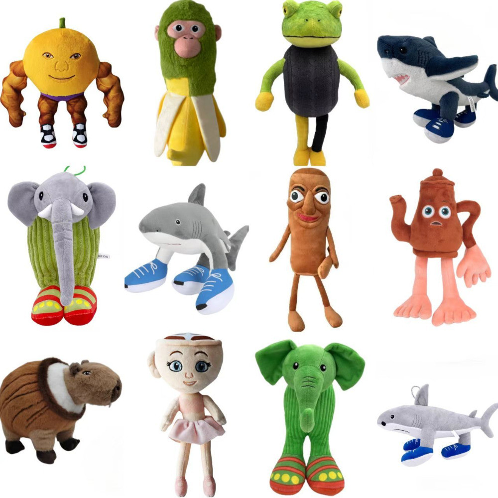 Traralo Tralala Shark Plush Tung Tung Tung Sahur ตุ๊กตาของเล่นตุ๊กตา Trilalerox ของเล่น TungTungTung Sahur ของเล่นตุ๊กตากล่องตาบอด