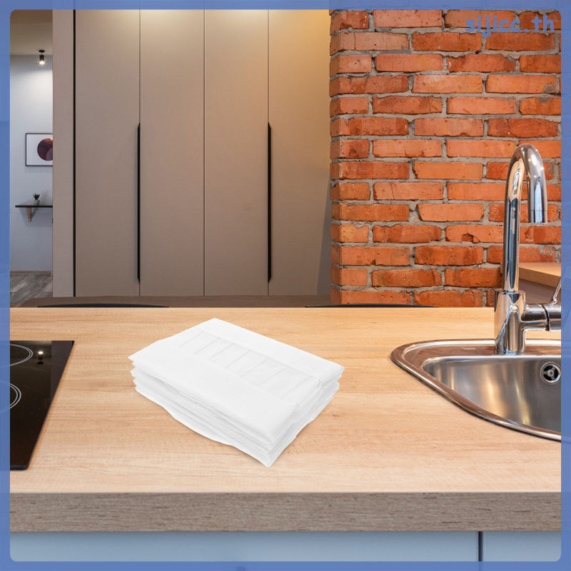 🍳 20 ชิ้น หมวกเชฟเด็ก สีขาว ทำจากผ้าสักหลาดน้ำหนักเบา ทรงกลมใช้แล้วทิ้ง สำหรับการเรียนทำอาหาร - รูปที่ 7