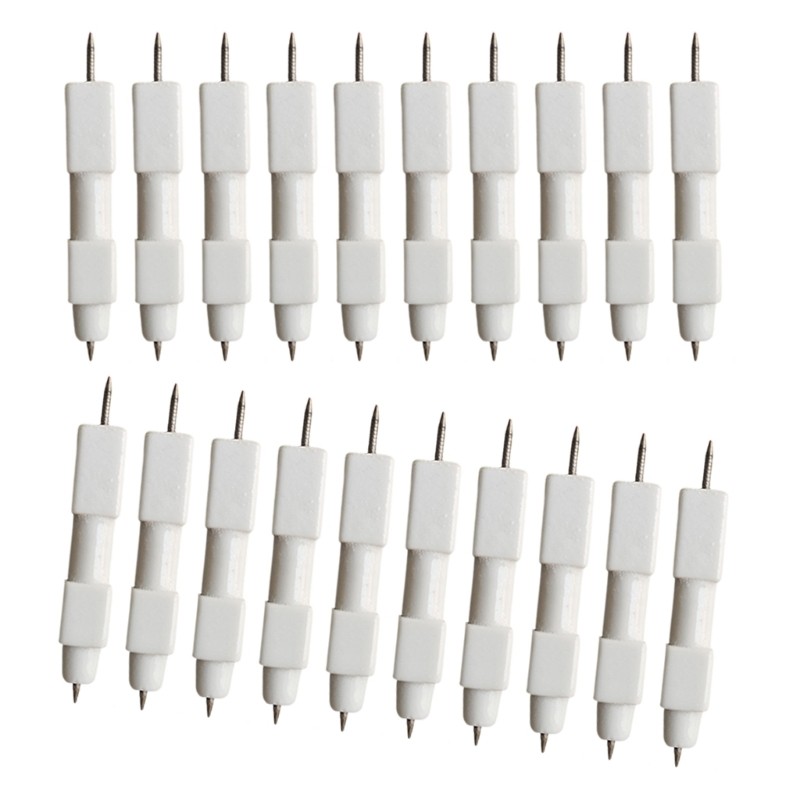 QUIM 20 ชิ้นแก๊สแม่เหล็กเข็มเปลี่ยนเตาแก๊ส Fire เซรามิคจุดระเบิดเข็มอิเล็กทรอนิกส์อะไหล่จุดระเบิด - รูปที่ 3