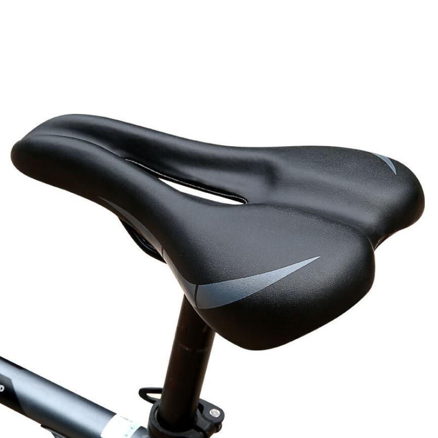 Litepro เบาะอานจักรยานหนาพิเศษสบายหนัง PU กันน้ําฟองน้ําเบาะรองนั่งสําหรับจักรยานเสือหมอบ/จักรยานเสือภูเขา