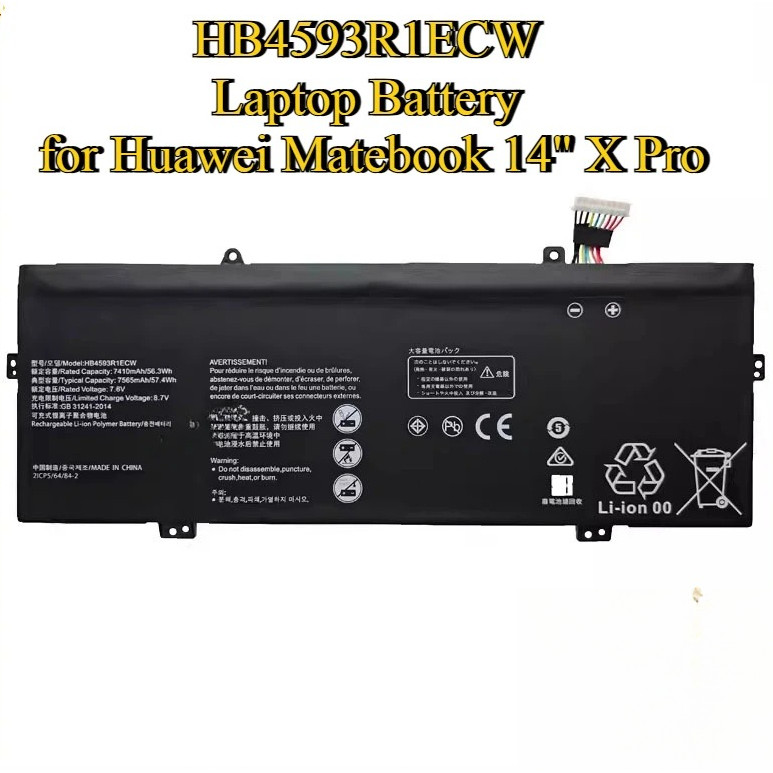HB4593R1ECW Laptop Battery for Huawei Matebook 14" X Pro KPL-W00 KLV-W29C MACH-W29C W19C W29B
