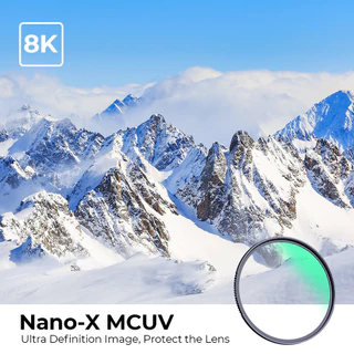 K&F NANO-X MCUV Filter ฟิลเตอร์ UV ใสพิเศษ กันน้ำ กันรอย แถมผ้า Microfiber 3ชิ้น