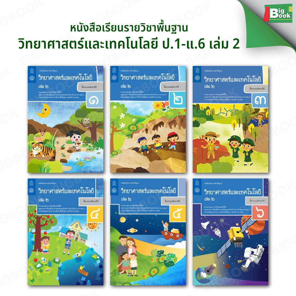 หนังสือเรียนรายวิชาพื้นฐาน วิทยาศาสตร์และเทคโนโลยี ป.1- ป.6 เล่ม2 #สสวท