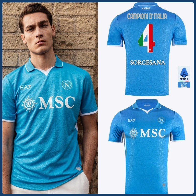 เสื้อฟุตบอลFans/Player24/25 SSC Napoli Home Champions Edition