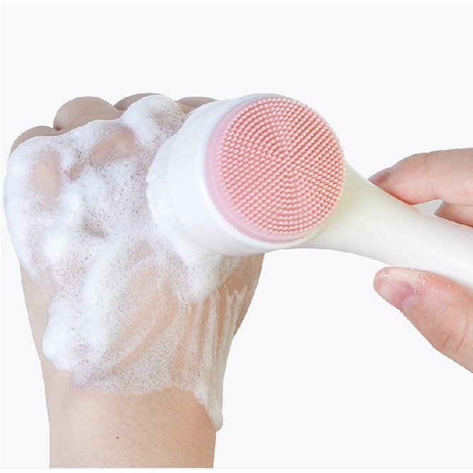 Gratia แปรงล้างหน้า ที่ล้างหน้า ที่ขัดหน้า ลดสิวเสี้ยน ช่วยทำให้หน้านุ่ม (แบบ2หัว) - รูปที่ 3