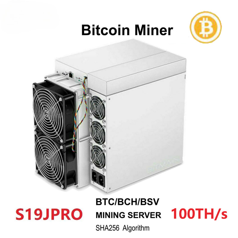ใช้ 50% ใหม่ Bitmain Antminer S19J Pro 104Th/s Asic Miner Bitcoin BCH BTC Miner 104T ดีกว่า Antminer