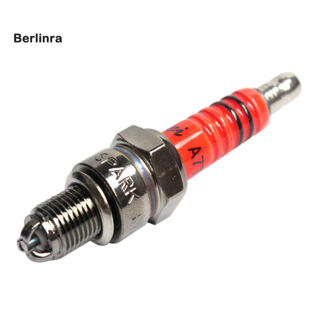 Ber 1 PC Spark Plug A7TC A7TJC 3 Electrode GY6 50cc-125cc Moped สกู๊ตเตอร์ ATV Quads