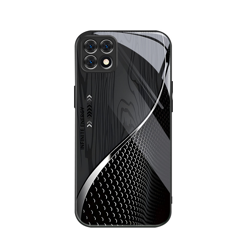 สําหรับ Samsung Galaxy A22 5GNot fit 4G ,เครื่องชั่งลายไม้สีดํา,บุคลิกภาพอินเทรนด์,เคสป้องกันโทรศัพท