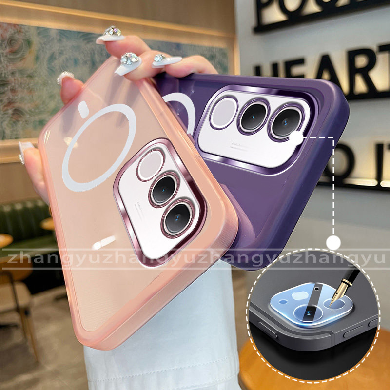 กันกระแทก case สําหรับ Vivo Y19S เคสโทรศัพท์ 2025 ฟิล์มเลนส์ใหม่ขดลวดแม่เหล็ก softcase MY01