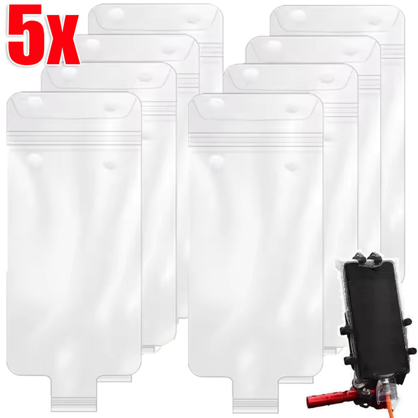 กระเป๋าป้องกันโทรศัพท์ใต้น้ําสากล 1/3/5 ชิ้น / กระเป๋ากันน้ําหน้าจอสัมผัสแบบใส