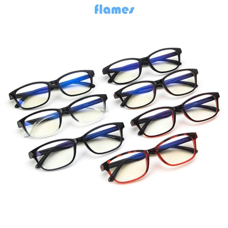 FL กรอบแว่นตาผู้ชายผู้หญิง Retro แฟชั่น Ultralight Clear Lens แว่นตาธรรมดา