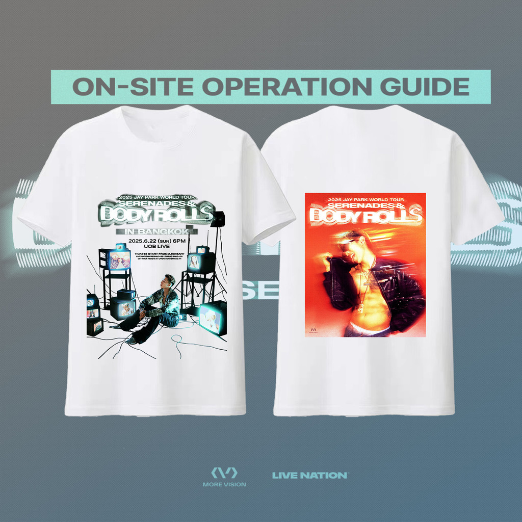 JAY PARK"BODY ROLLS"คอนเสิร์ตเสื้อยืด, เสื้อยืดสบาย S-5XL