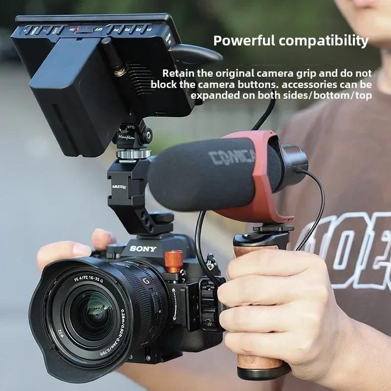 S-63 Arca หมุนได้แนวนอน-ถึง-แนวตั้ง Mount Plate Kit สําหรับ Sony A7 III/A7R V/A7 IV/A7S III/A7R IV ก