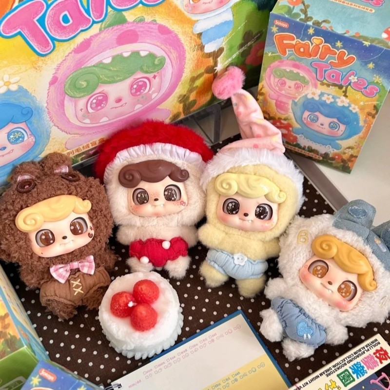JOTOYS JOTOYS Q Baby Fantasy Fairy Tale Series Plush Mystery Box อินเทรนด์เล่นจี้ของขวัญตุ๊กตาน่ารัก