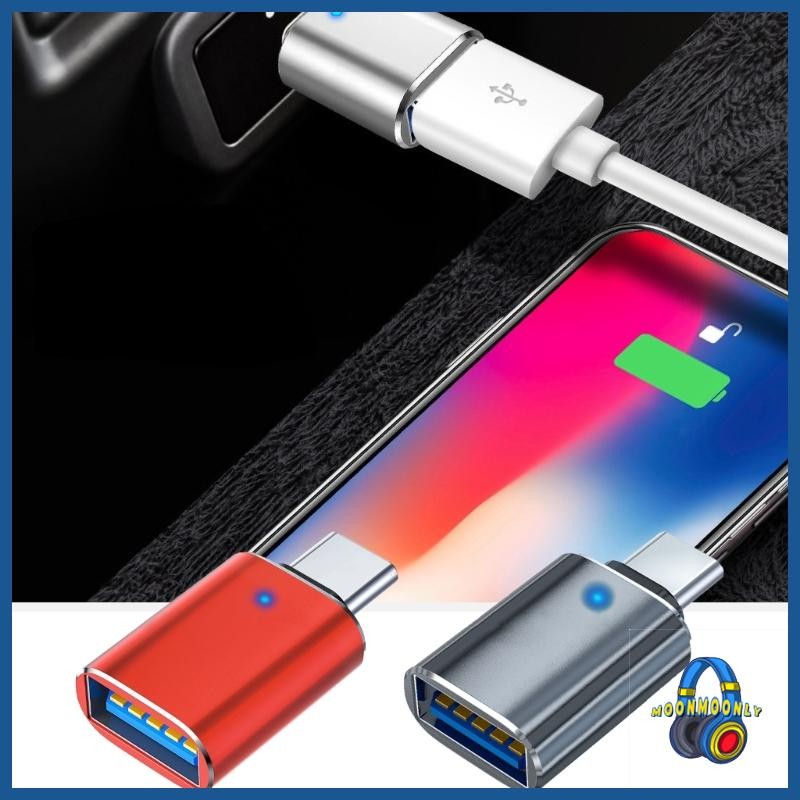 MOON USB3 0 ถึง Ctype อะแดปเตอร์ USB 3 0 ขั้วต่อหญิง Ctype ความเร็วการถ่ายโอน 5Gbps สําหรับการถ่ายโอ