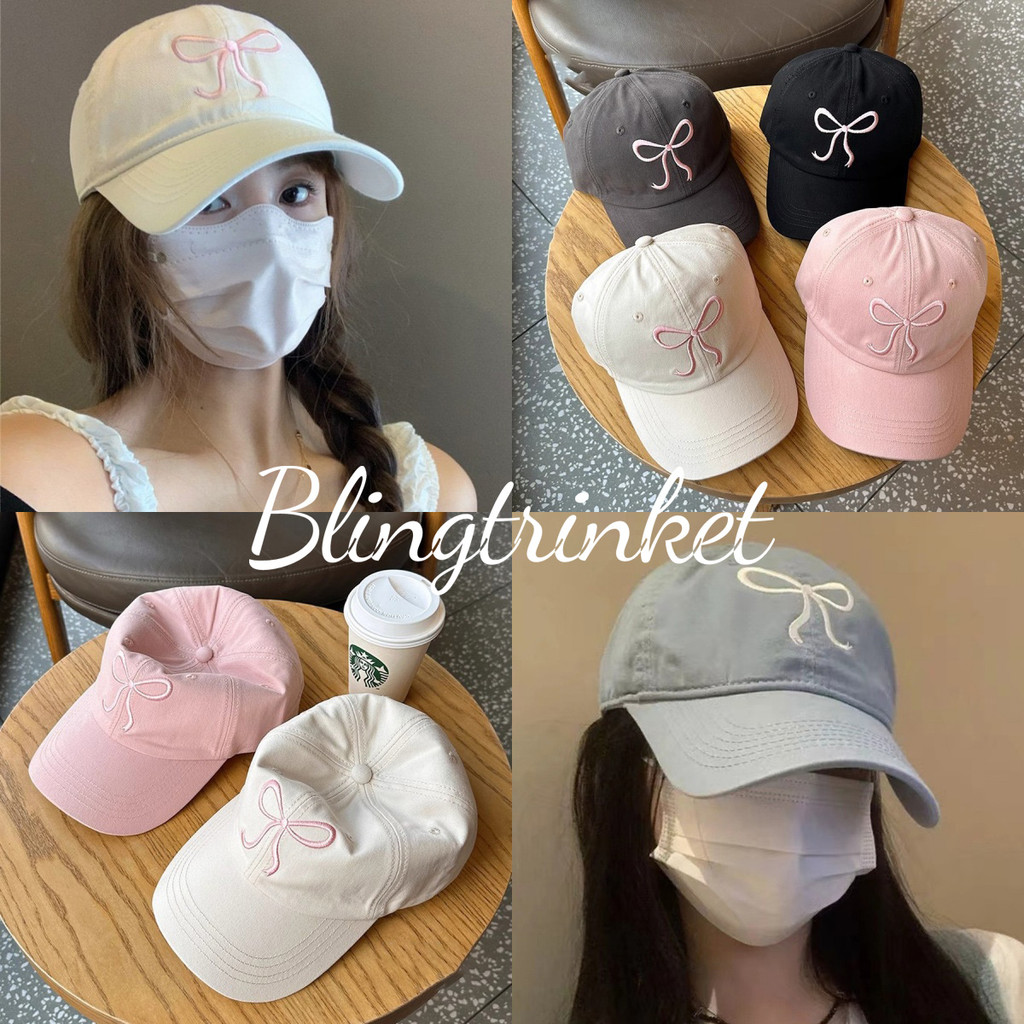 BlingTrinket👒หมวกสไตล์เกาหลี👒หมวกแก็ป หมวกแก๊ปเบสบอล แฟชั่นกันuv หมวกผู้หญิง