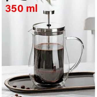 Bodum French Press Manual Double Wall Borosilicate Glass Coffee Pot 600ml - BD360
