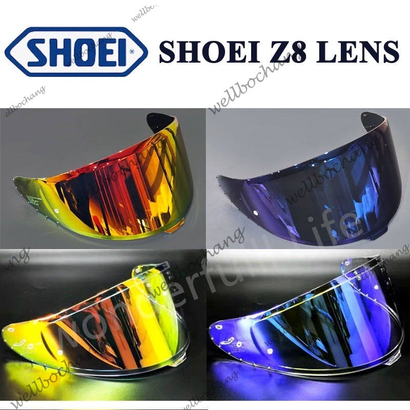 Shoei Z8 Visor เลนส์ Shoei รถจักรยานยนต์หมวกกันน็อคแบบเต็มหน้า Visor เลนส์ Revo Clear Day และ Night 