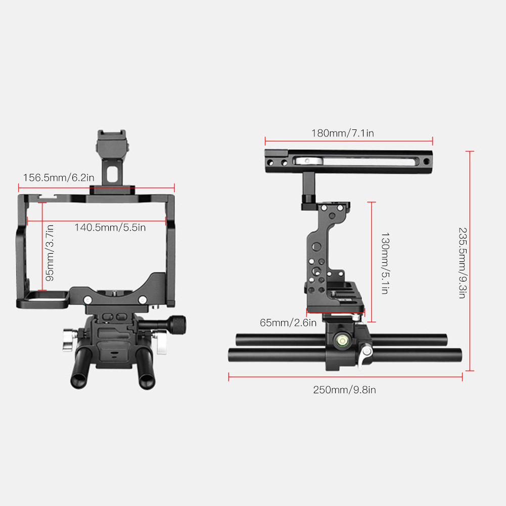 Yelangu C15 Digital Camera Rabbit Cage Frame Mount สำหรับอุปกรณ์เสริม Nikon Z6 Z7 DSLR