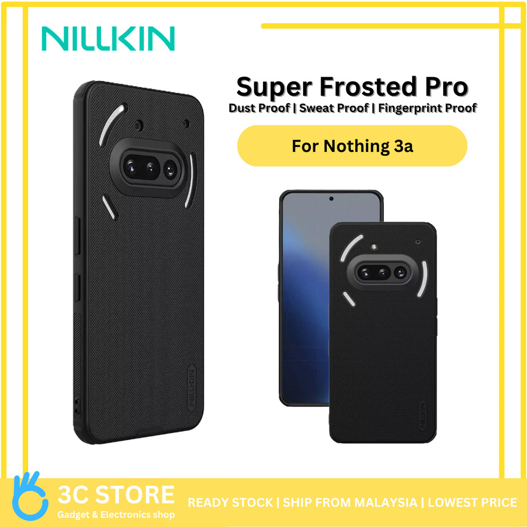 Nillkin Super Frosted Pro สําหรับ Nothing 3a/3a Pro เคสหลังโทรศัพท์เคลือบด้านแบบเต็มป้องกัน
