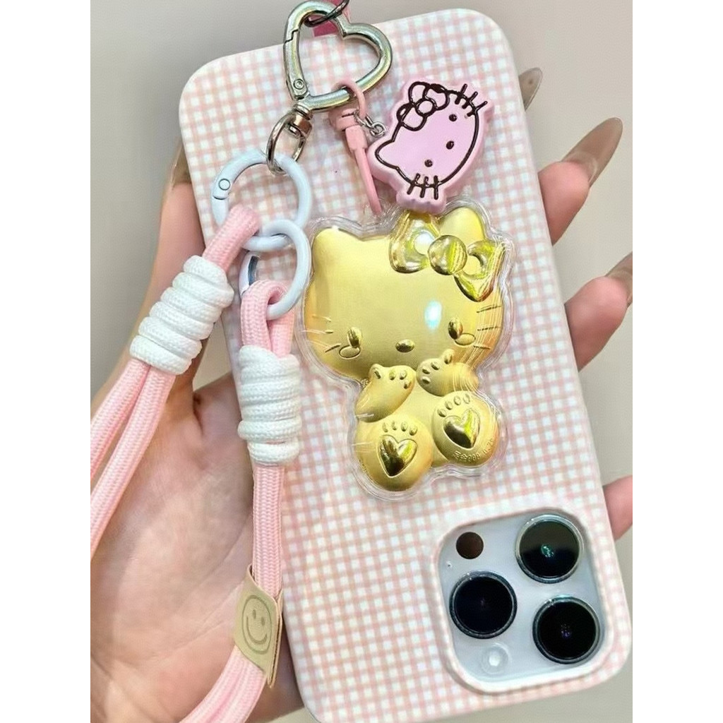ชูไบ ขายดี ห้อยกุญแจทองคำ Hello Kitty Cat 999 ทองคำบริสุทธิ์ ดึงดูดความมั่งคั่ง KT Cat จี้น่ารักสุด 