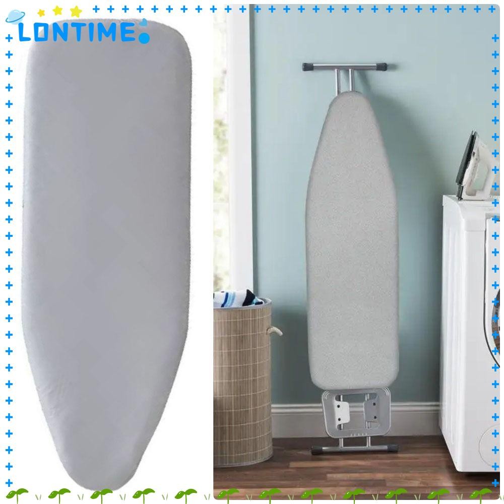 LONTIME 1 ชิ้นฝาครอบที่รองรีด,คราบ ผ้าฝ้ายหนา Padding เหล็กความร้อน Shield,ผ้า Universal พร้อมขอบยืดหยุ่นฝาครอบรีดผ้าสําหรับโต๊ะรีดผ้า