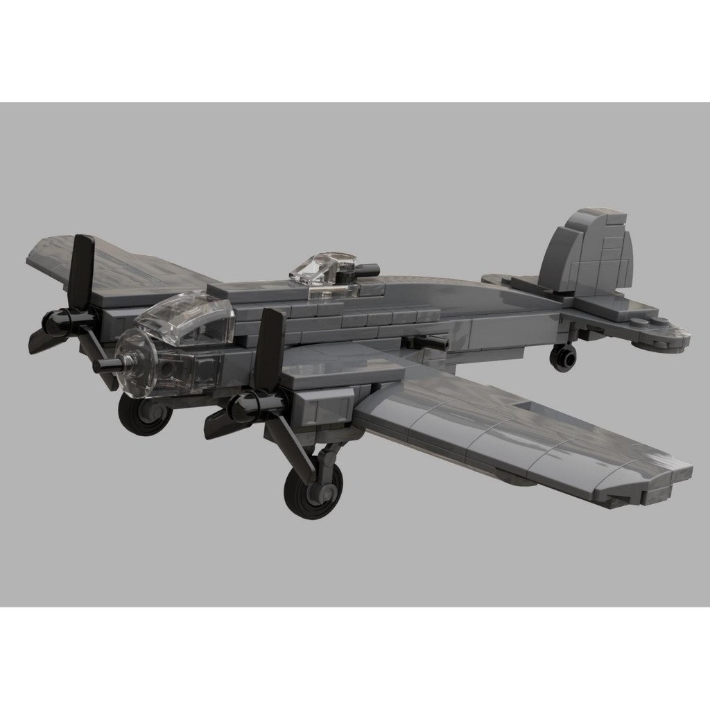 บล็อกตัวต่อเครื่องบินทิ้งระเบิด He-111 ขนาดเล็ก MOC ผลิตภัณฑ์ใหม่