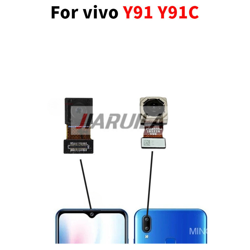 สำหรับ Vivo Y91 Y9C กล้องหลังพร้อมชิ้นส่วนเปลี่ยนกล้องหน้า