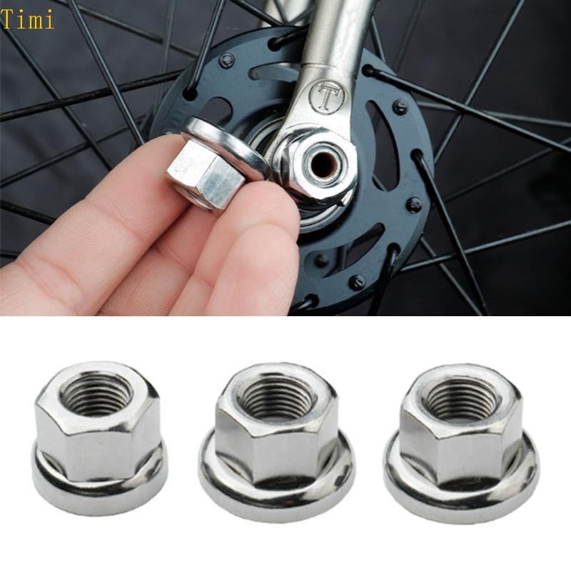 Timi Hub Nut สําหรับ Fixed Gear Bike Front Rear Hub Fixing With Anti-skid Texture